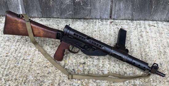 Deactivated WW2 British Sten MK 5 SMG