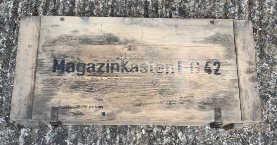 Rare German Paratrooper FG42 Magazine Crate Box