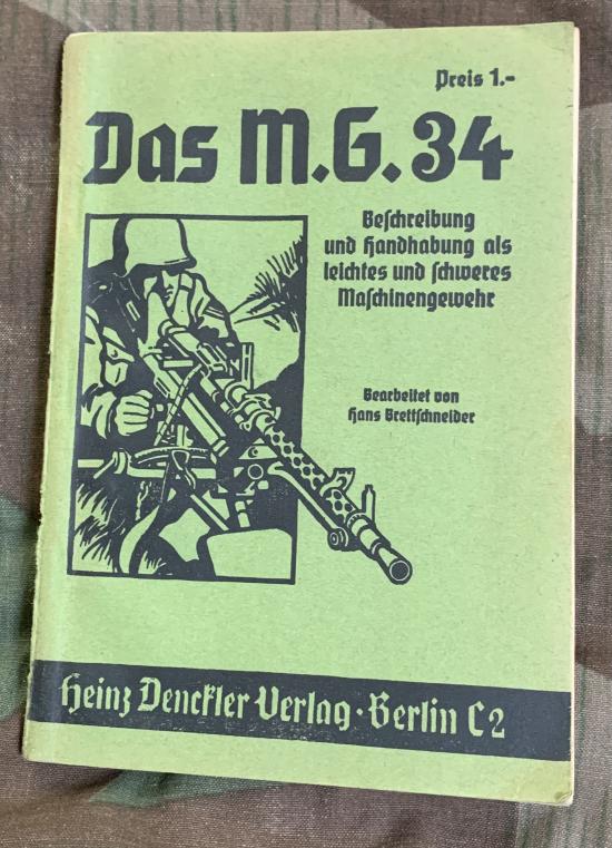 WW2 German MG34 Manual