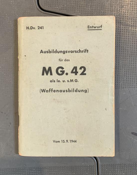 Rare Original MG42 Manual
