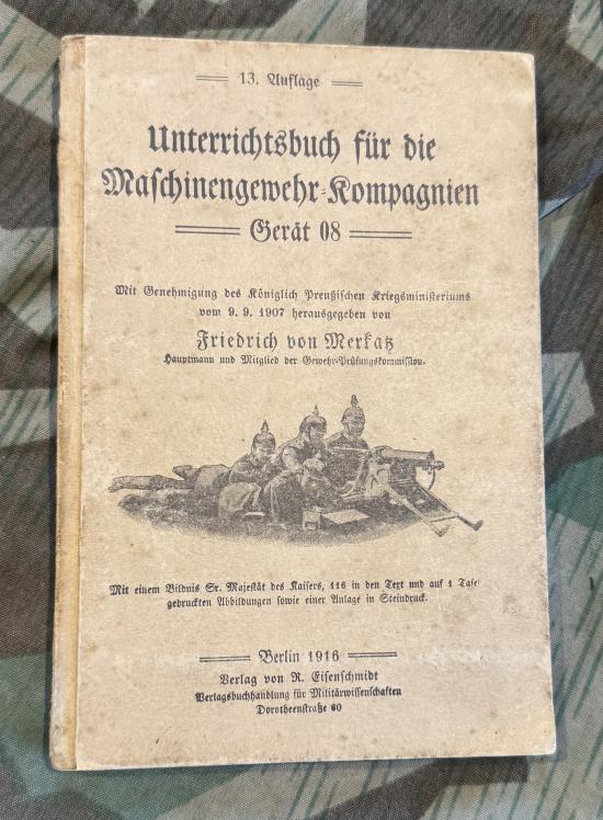 WW1 German MG08 Manual