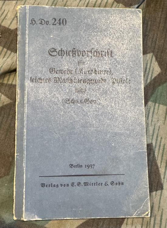 German Infantry Small Arms Manual