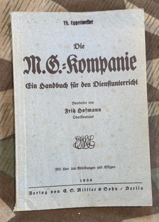 Die MG Kompanie WW2 German Manual