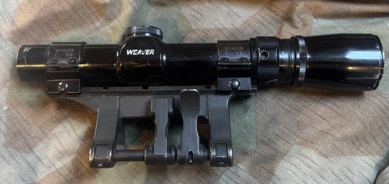 H&K MP5 G3 etc scope mount with Weaver Scope
