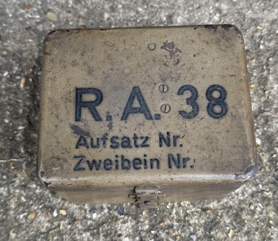 Rare WW2 German 8cm Mortar RA38 Sight Transit Box