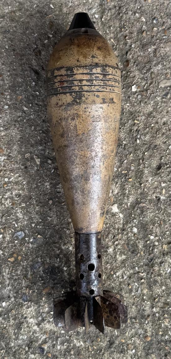 WW2 Inert German 8cm Mortar Round