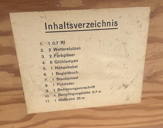 WW2 German Kriegsmarine 0,7 Range finder